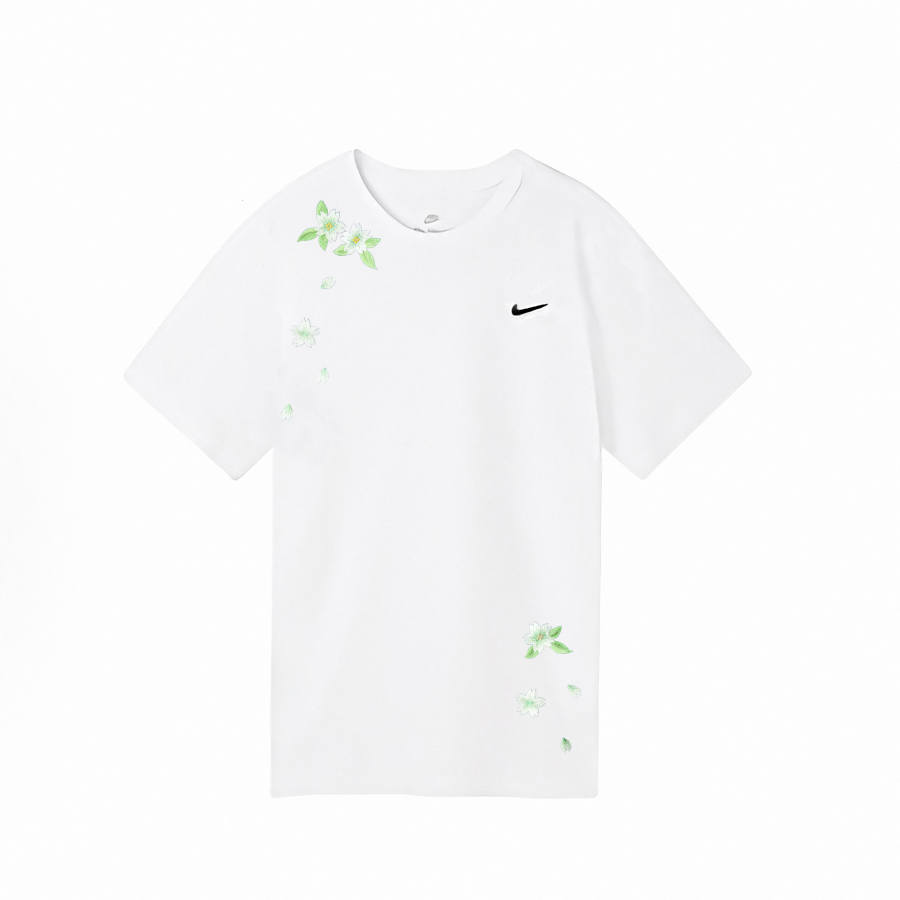 Nike Nike Swoosh T Shirts Unisex White Crew Neck Moderate