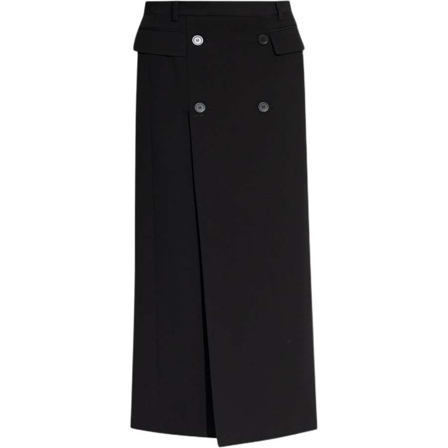 Balenciaga Decorative Buttons Maxi Skirt