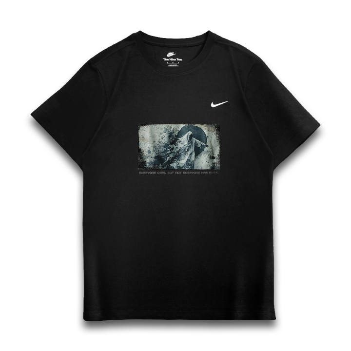 Nike Nike T Shirts Unisex Black Crew Neck Moderate Straight Fit