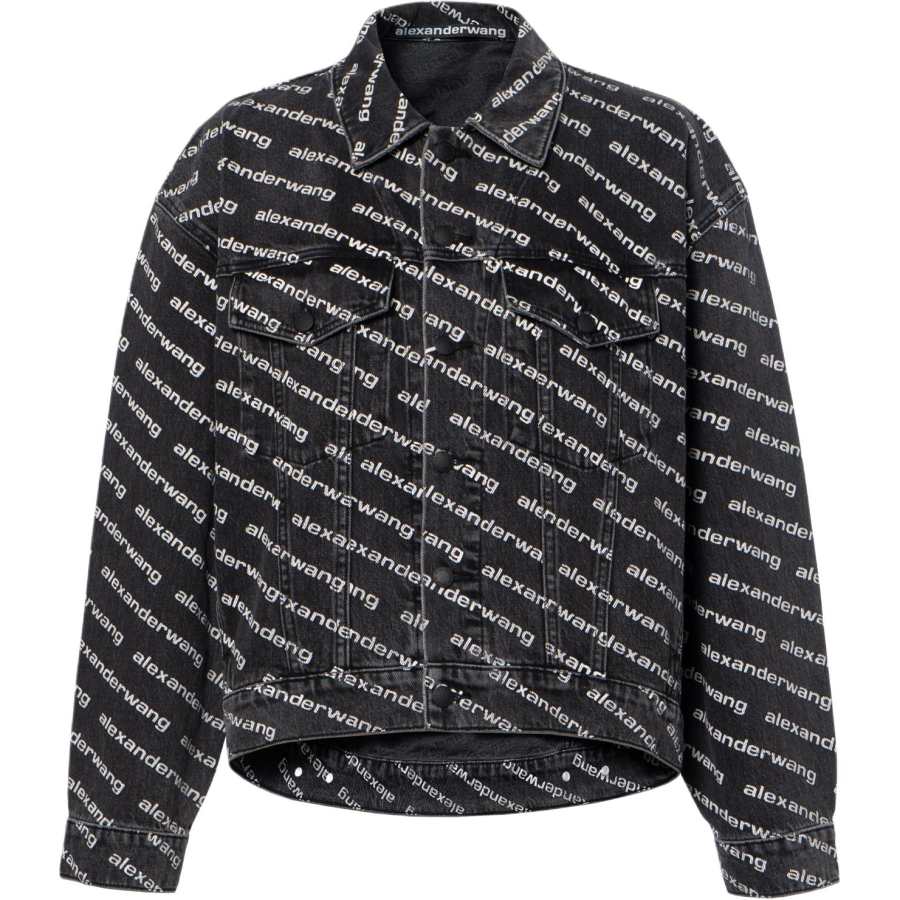 Alexander Wang Alexander Wang All Over Logo Printed Jacket