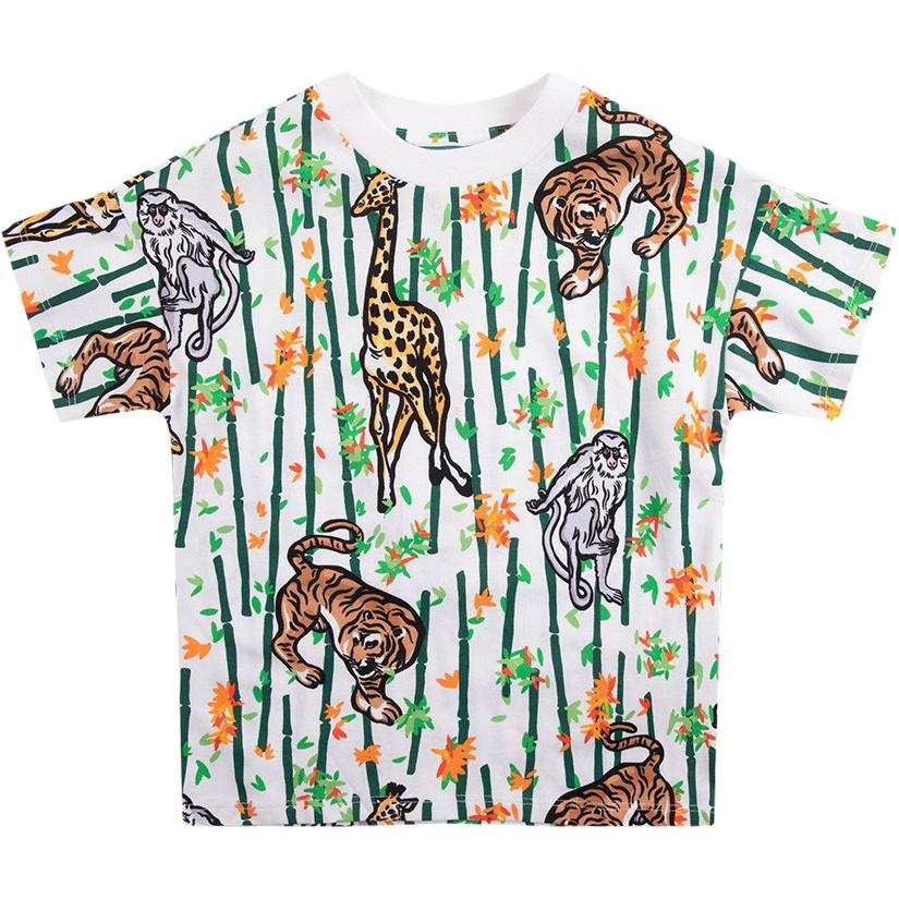 KENZO Kids Animal Printed Crewneck T-Shirt