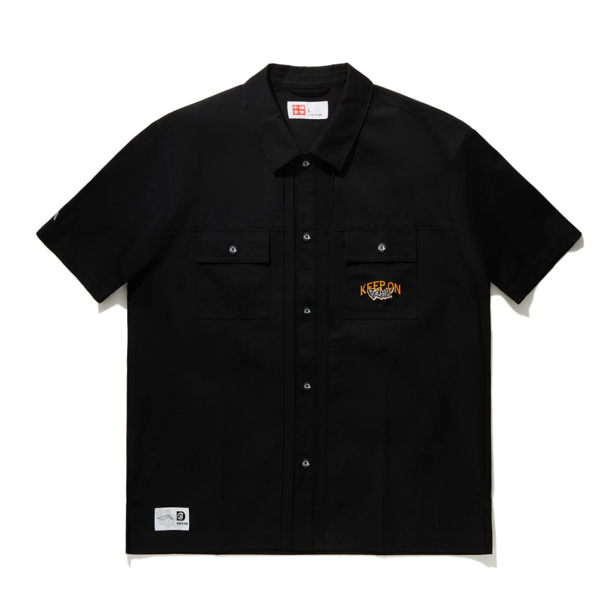 Li-Ning Li Ning Shirts Men's Black Lapel Moderate Shirt