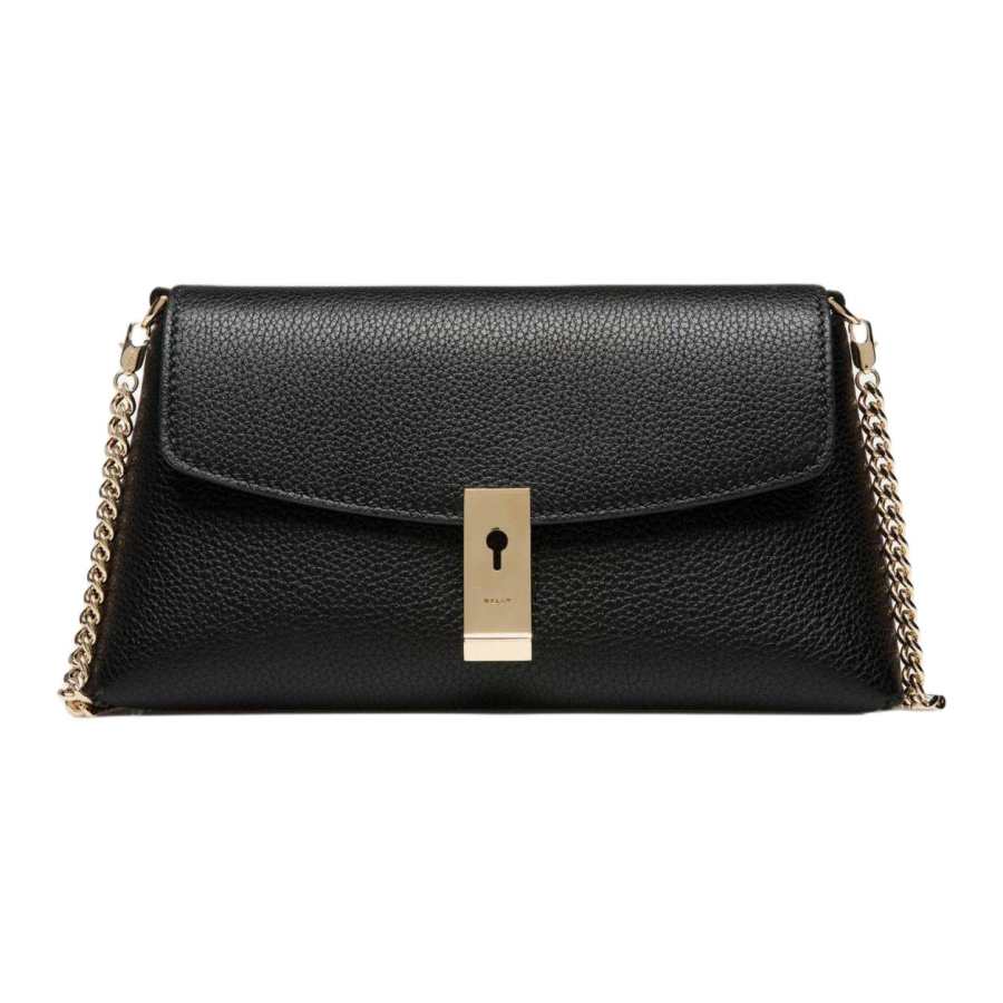 BALLY Grain Calfskin Crossbody Bag, Shoulder Bag Mini Women's Black