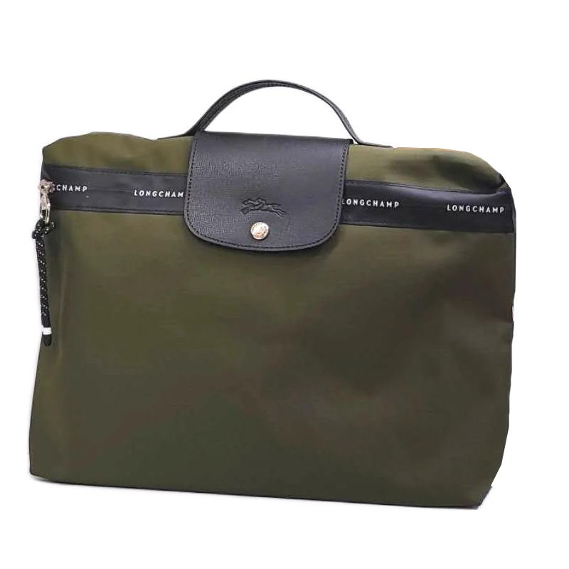LONGCHAMP LONGCHAMP Le Pliage Polyamide Canvas Briefcase Regular Unisex Olive Green