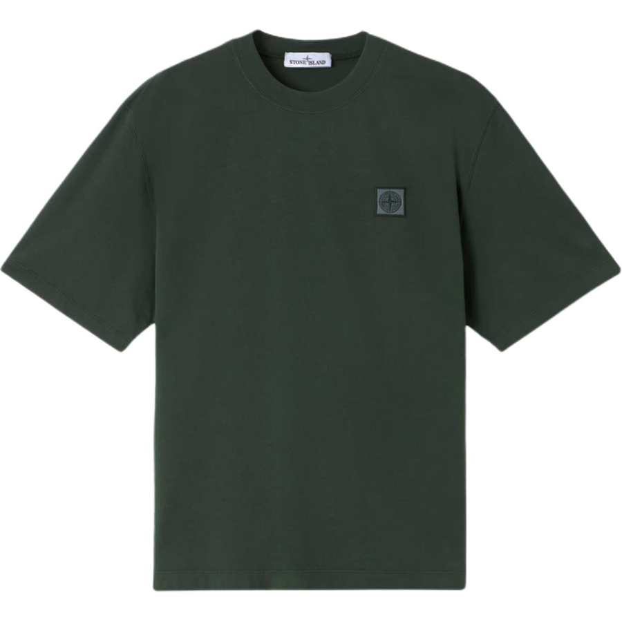 STONE ISLAND Logo Patch Crewneck T Shirt