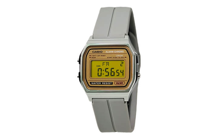 CASIO CASIO Custom Collection Quartz Movement Silicone Strap Watch Men's Watches Gold Dial