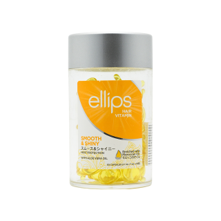 ELLIPS Vitamin No Rinse Hair Care Capsules Smoothing Hydrating Nourishing Frizz Control 50 Pcs