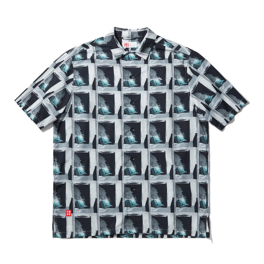 Li-Ning Li Ning Shirts Unisex Street Memory Combination Print Lapel Moderate Shirt