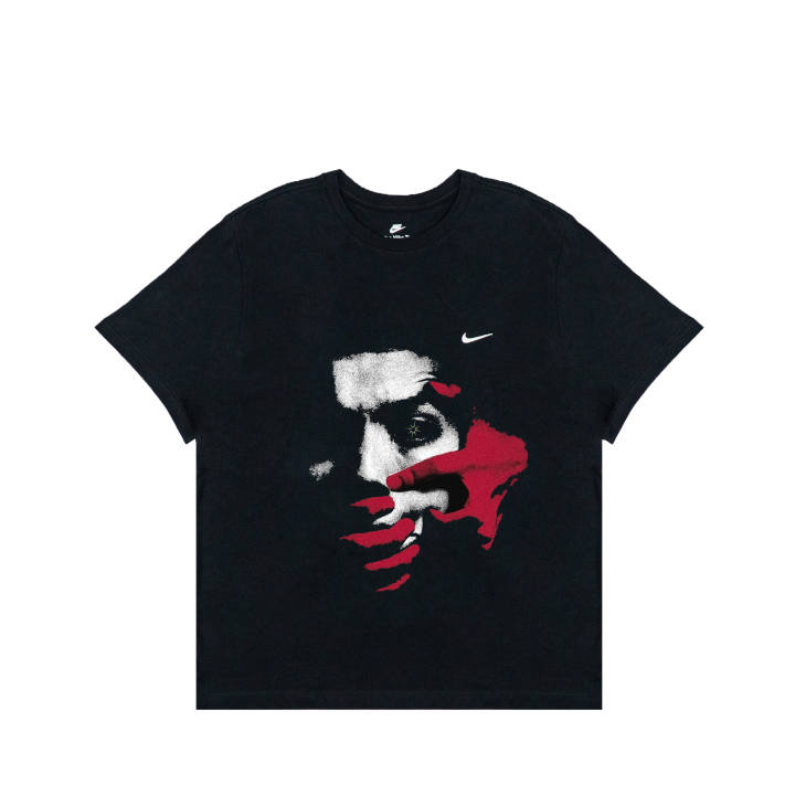 Nike Nike Swoosh T Shirts Unisex Black Crew Neck Moderate