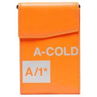 A-COLD-WALL* A COLD WALL* Calfskin Messenger Bag, Shoulder Bag, Crossbody Bag Men's Orange