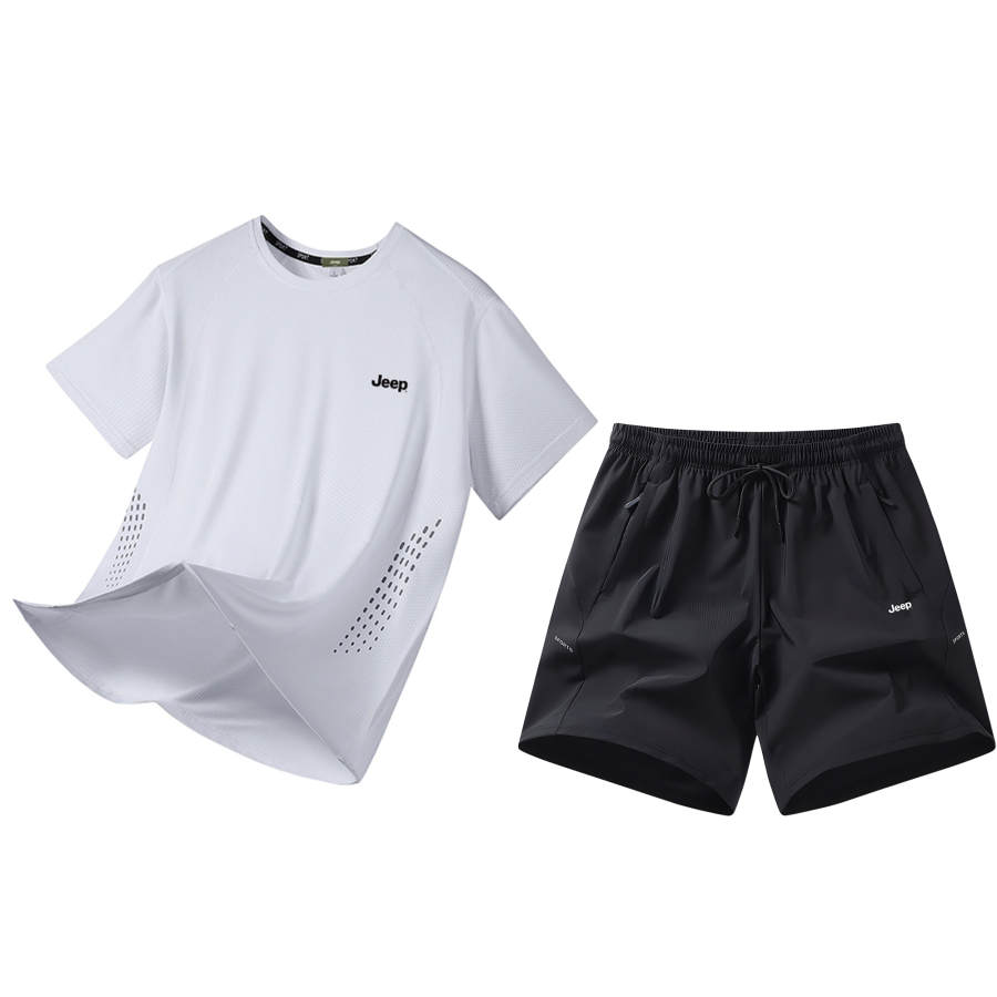 Jeep Casual Sportswear Unisex Crew Neck Thin
