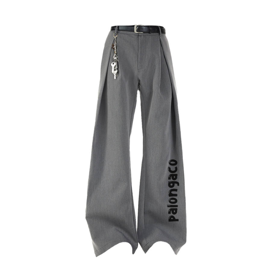PAL ONGACO Suit Pants Unisex Gray Moderate
