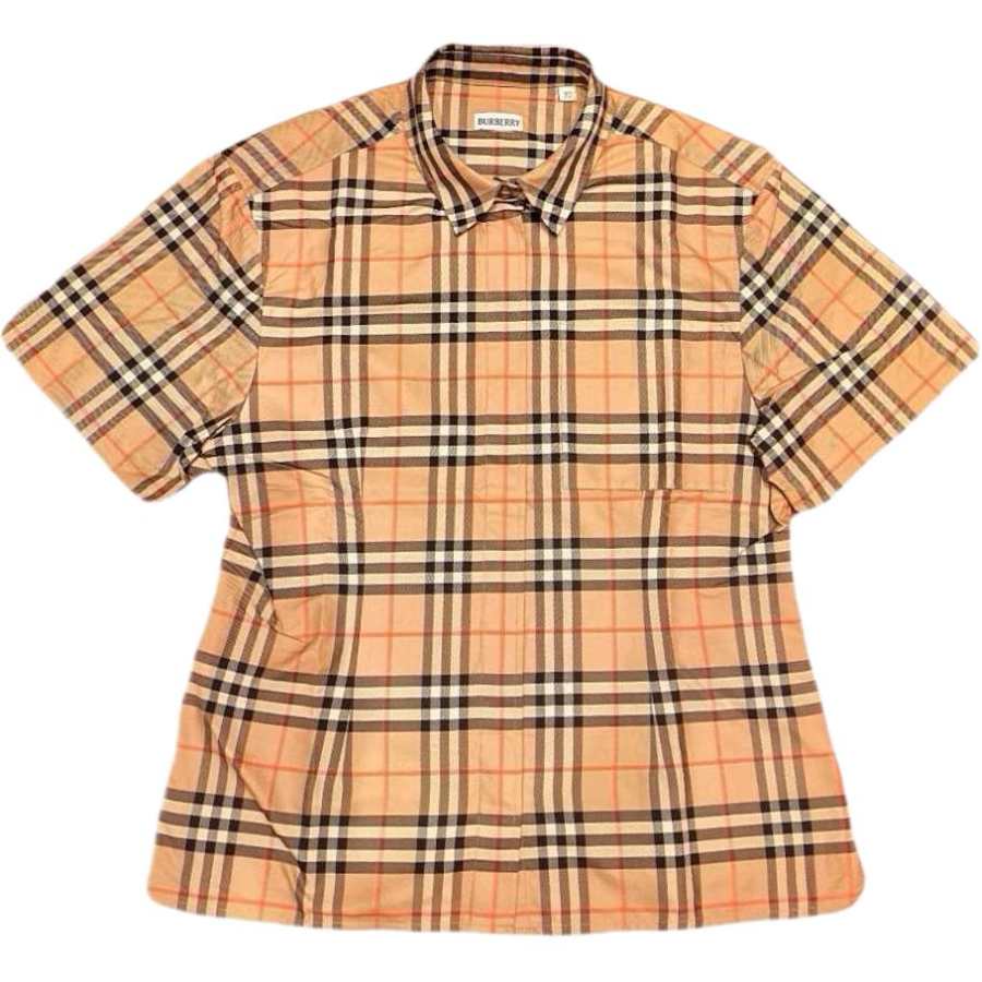Burberry Shirts Women's Khaki Lapel Moderate Straight Fit