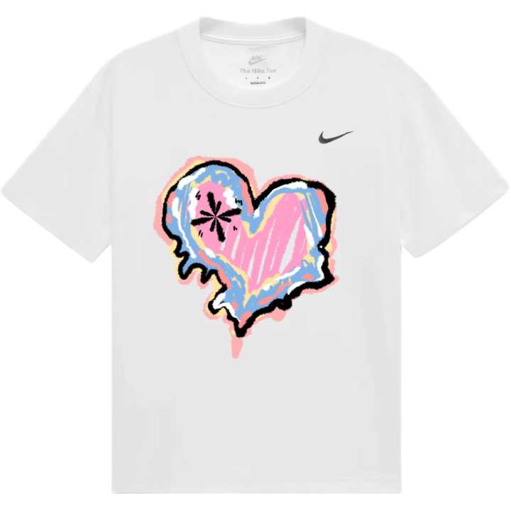 Nike Nike Dri Fit T Shirts Unisex White Crew Neck Thin Straight Fit