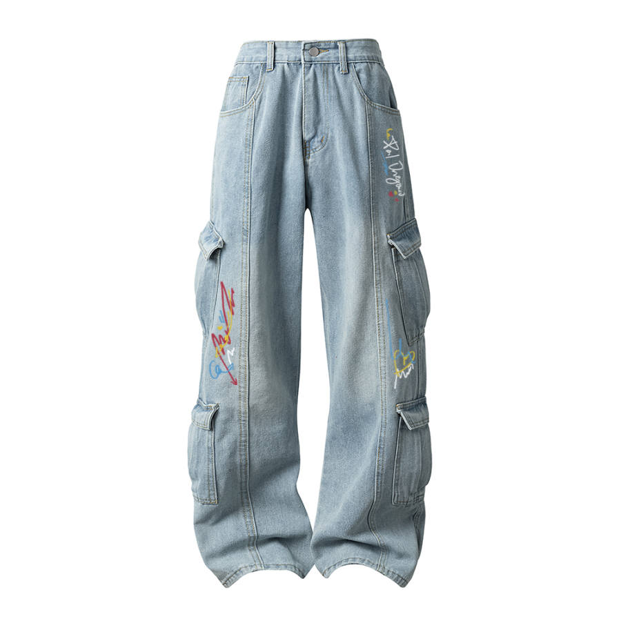PAL ONGACO Jeans Unisex Moderate Straight Fit Pants