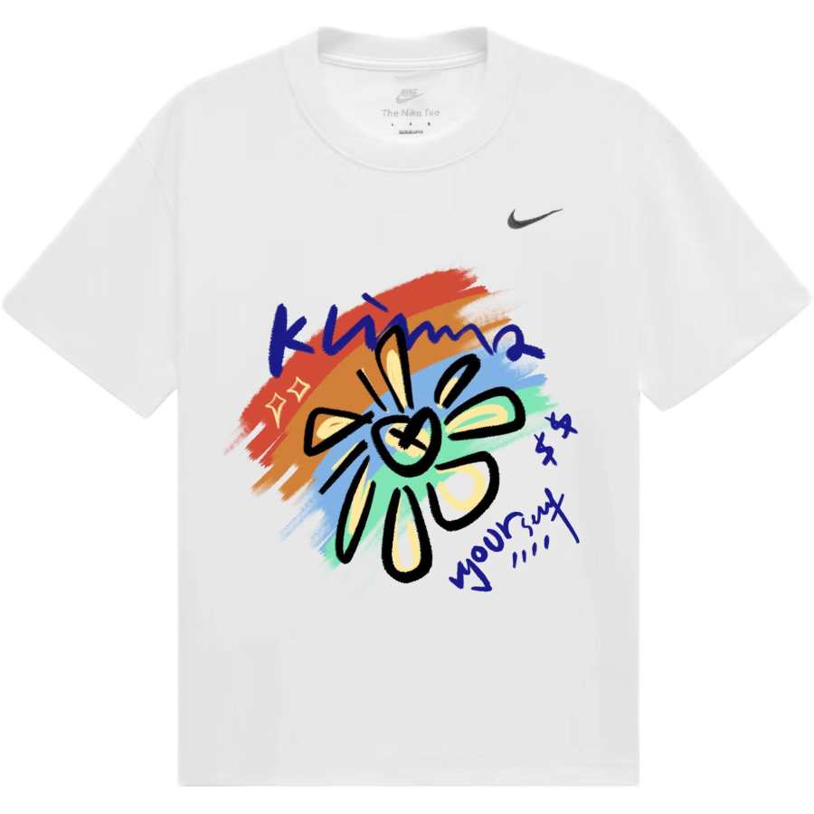 Nike Nike Dri Fit T Shirts Unisex White Crew Neck Moderate Straight Fit