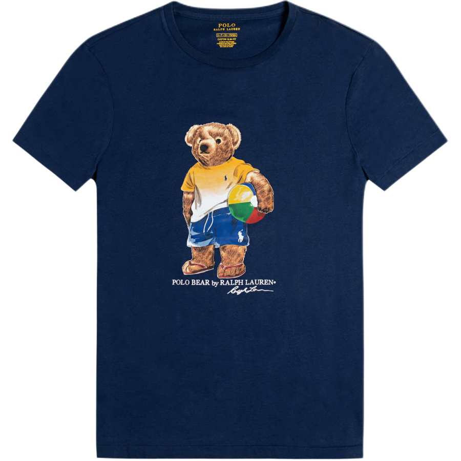 Polo Ralph Lauren Polo Bear T Shirt Custom Slim Fit Men's Blue
