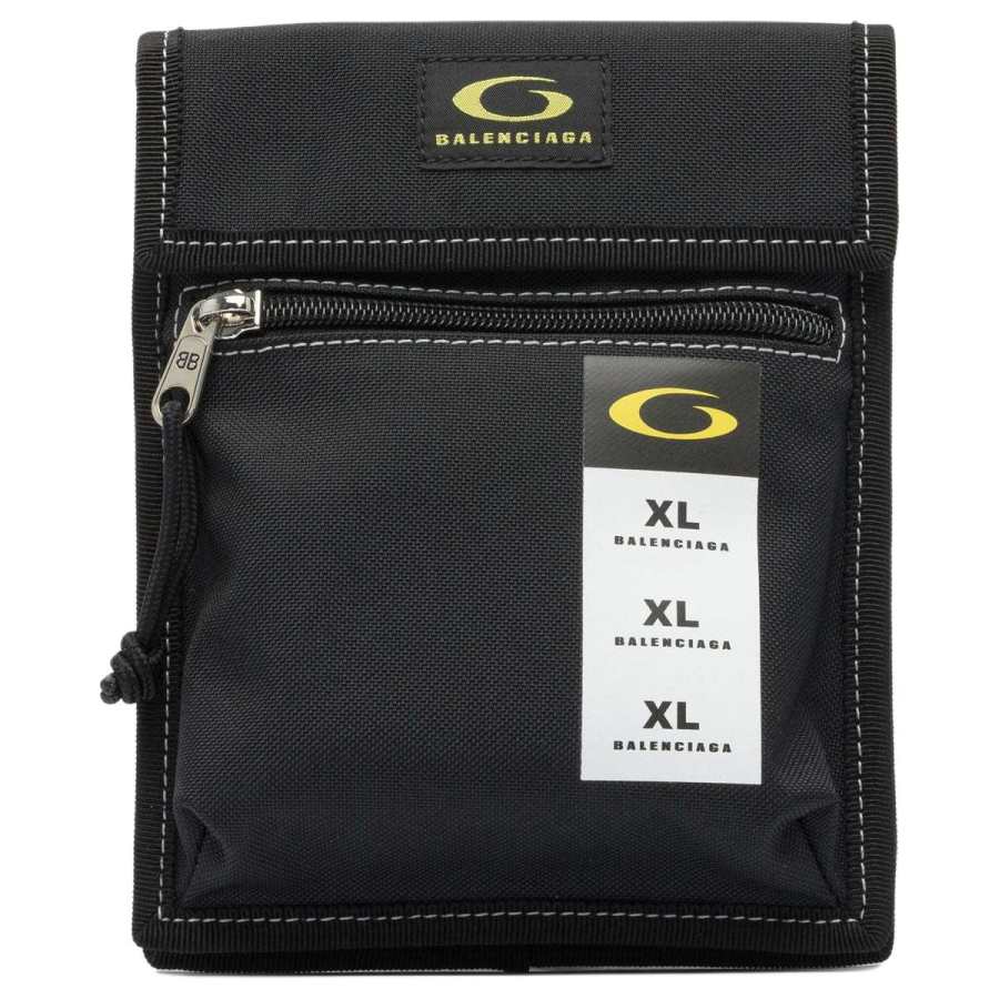 Balenciaga Explorer Nylon Crossbody Bags Unisex Black