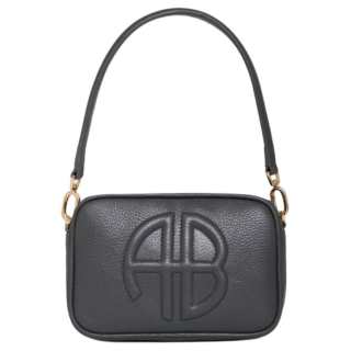 Anine Bing Calfskin Shoulder Bag Women's Gray