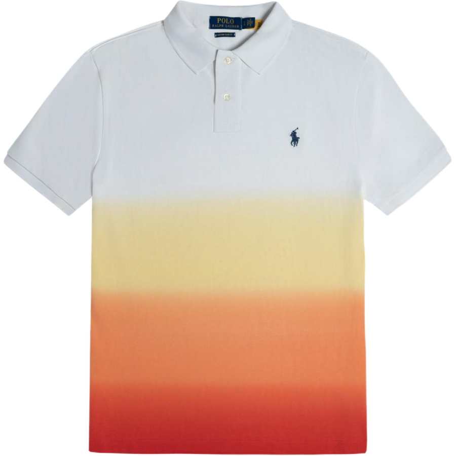 Polo Ralph Lauren Polo Shirt Custom Slim Fit Men's Light Orange & Soft Orange
