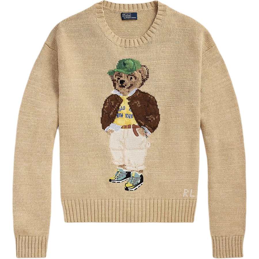 Polo Ralph Lauren Polo Bear Intarsia Knit Crewneck Jumper