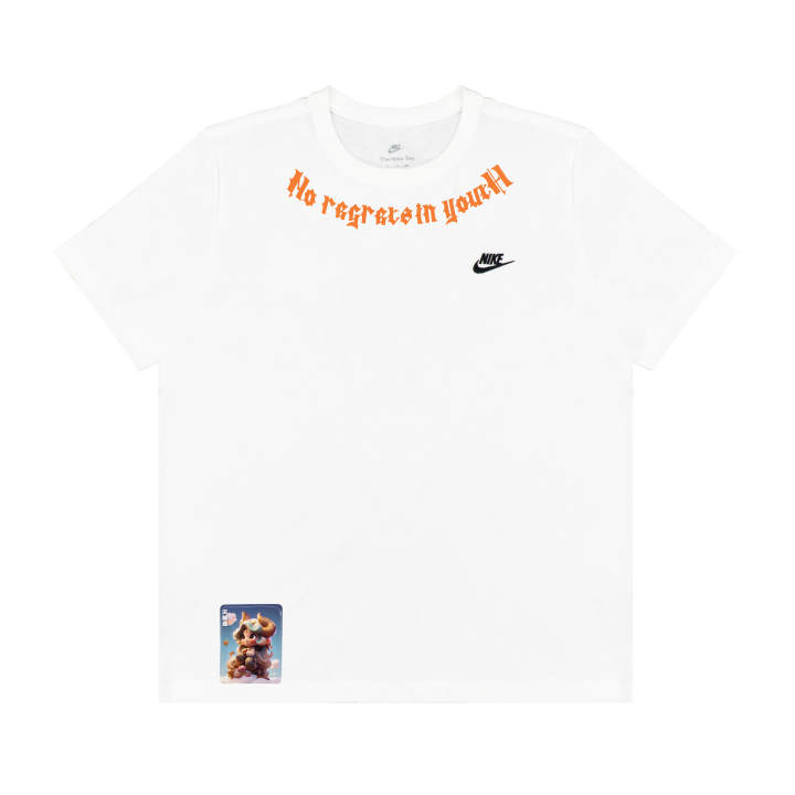 Nike Nike T Shirts Unisex White Crew Neck Moderate Straight Fit