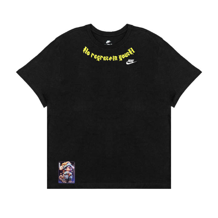 Nike Nike Dri Fit T Shirts Unisex Black Crew Neck Moderate Straight Fit