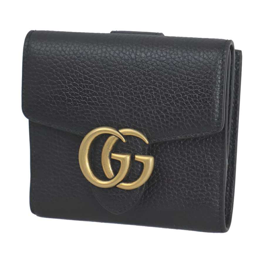 GUCCI GG Marmont Leather Wallet Women's Black