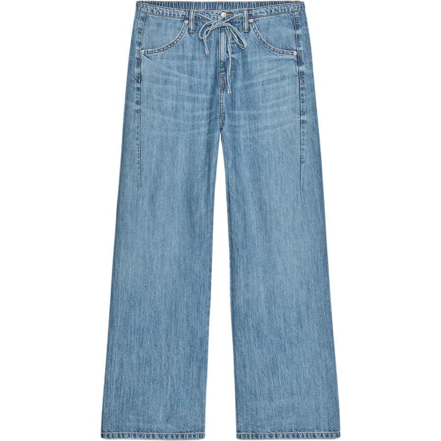 ZARA Trf Jeans Women's Blue Moderate Straight Fit Pants