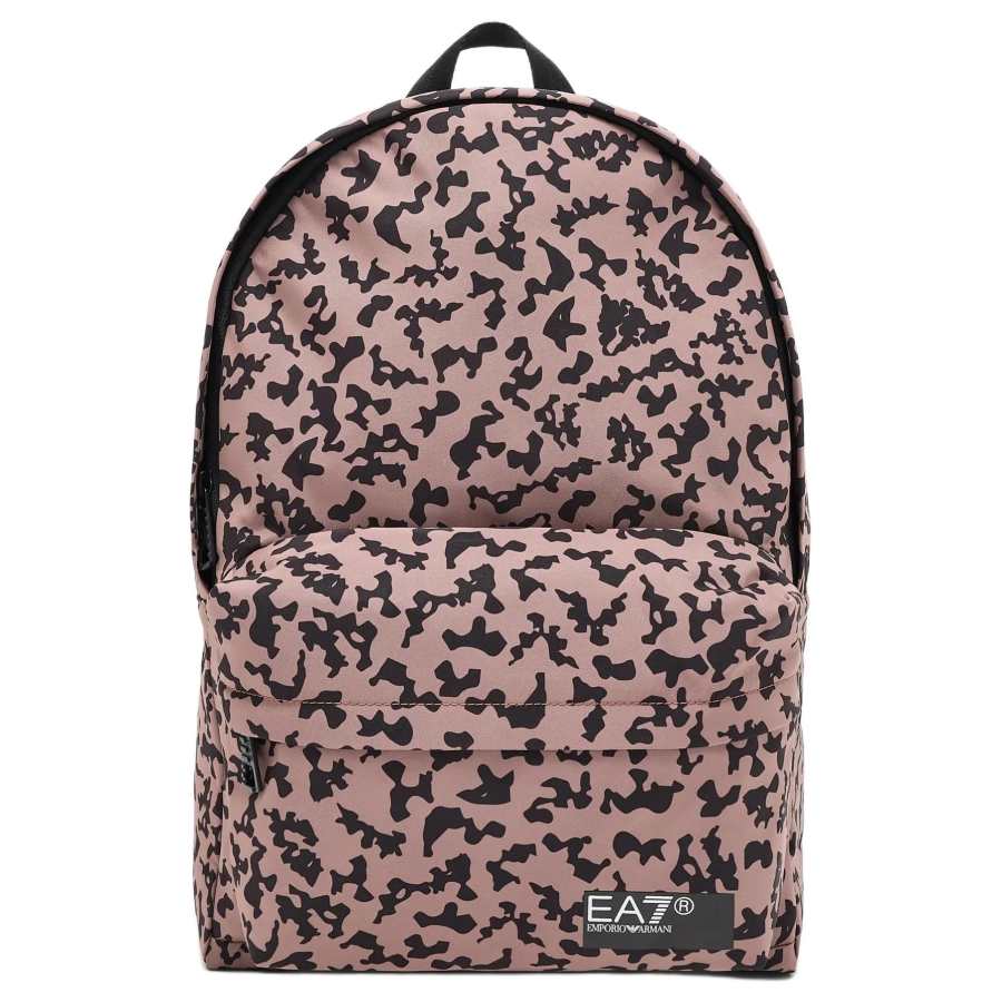 EMPORIO ARMANI Polyester Backpack Unisex Pink Brown