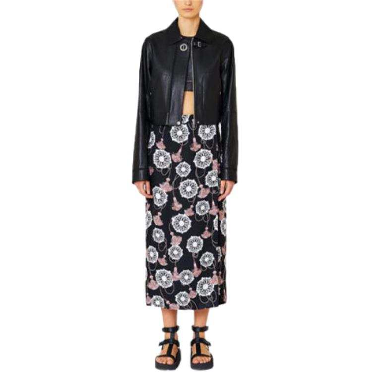 HERMES HERMES SS22 Leather Jacket Coat Women's