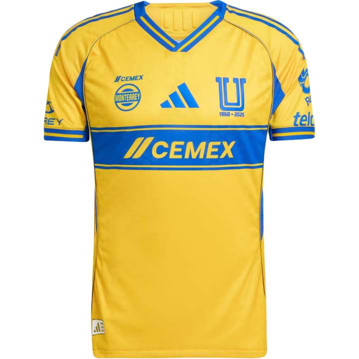 Adidas Adidas Free Shipping With AdiClub Tigres Uanl 25/26 Home Authentic Jersey