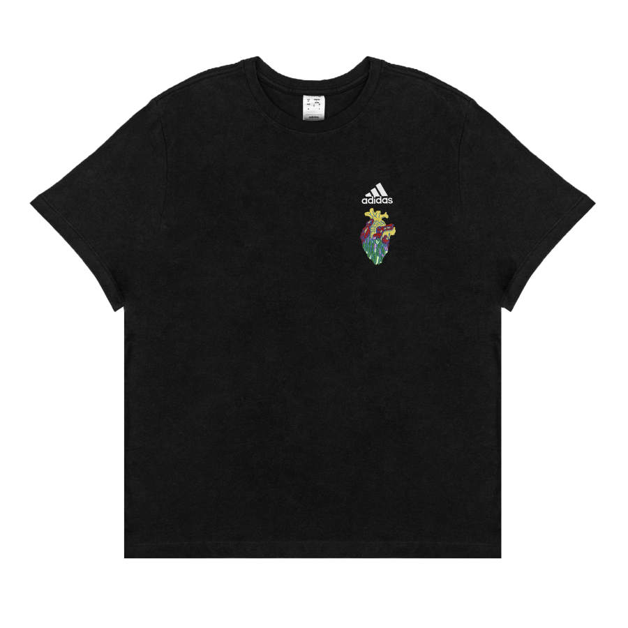 Adidas Adidas T Shirts Unisex Black Crew Neck Moderate Straight Fit