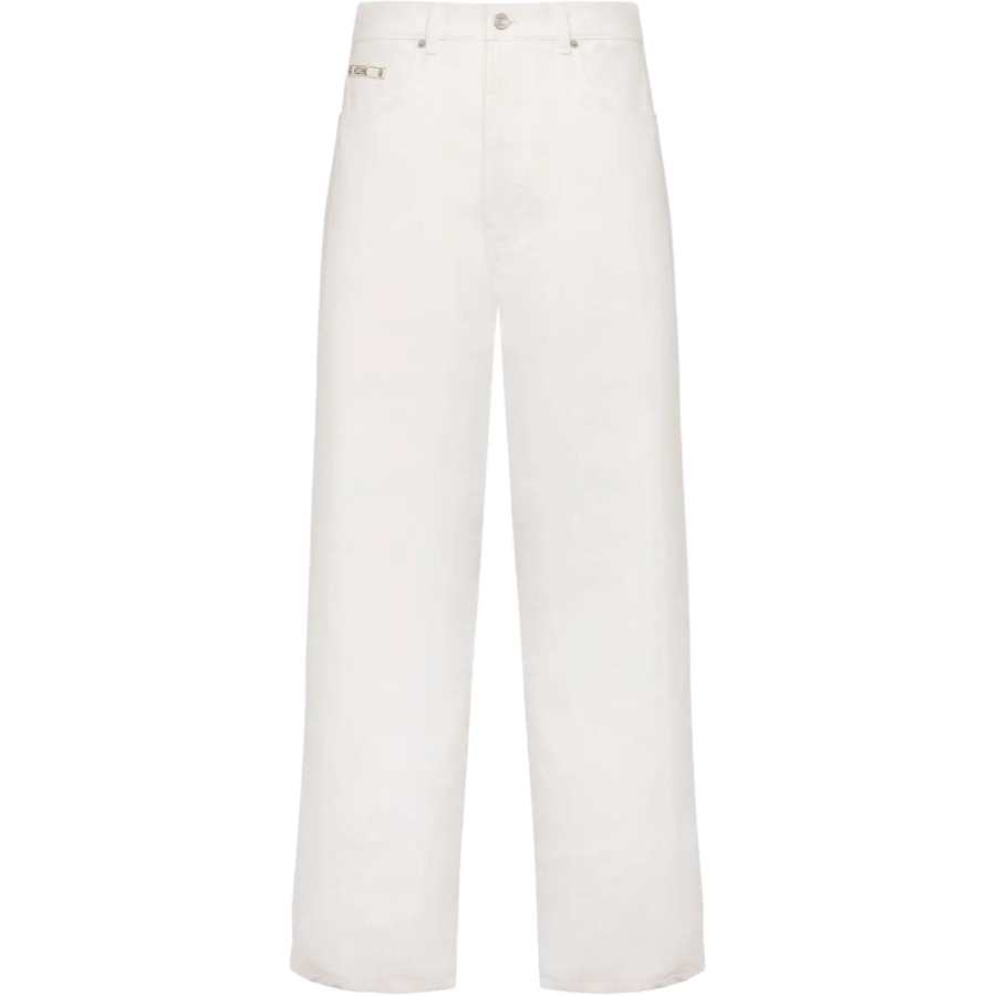 MOSCHINO Moschino logo-plaque jeans