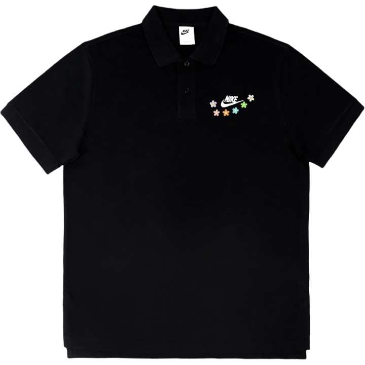 Nike Nike Swoosh Polo Shirts Unisex Black Polo Collar Moderate Straight Fit