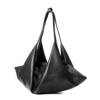 YADAMUI PU With Artificial Leather Dumpling Bag Shoulder Bag Large Unisex Black