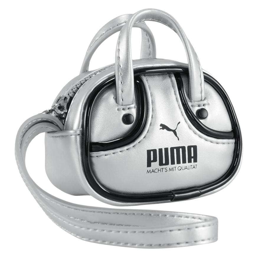PUMA PUMA Metallic Polyester Handbag Mini Women's Silver