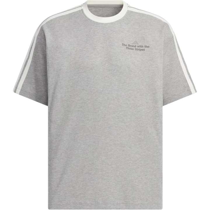 Adidas Adidas T Shirts Men's Medium Heather Gray/Jade White Crew Neck Moderate