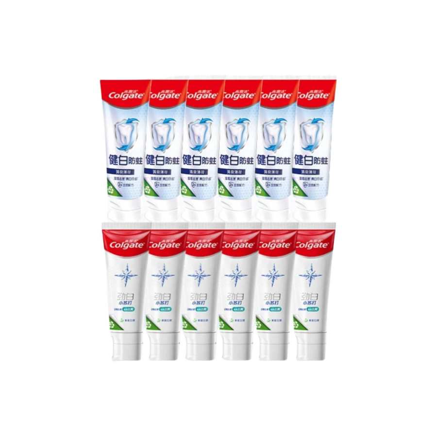 COLGATE Baking Soda Stain Removal Toothpastes Cleaning Mint Ten Two Piece Set