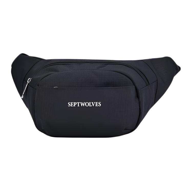 SEPTWOLVES Oxford Fanny Pack Men's Black/Blue