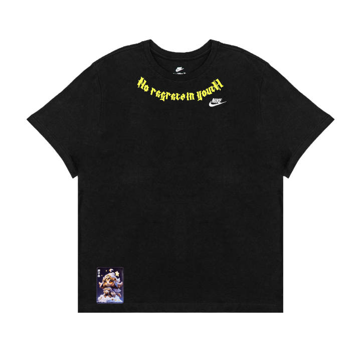 Nike Nike Swoosh T Shirts Unisex Black Crew Neck Moderate Straight Fit