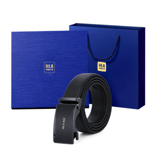 HLA Zinc Alloy Split Cow Leather Belts Men's Width 3.5cm