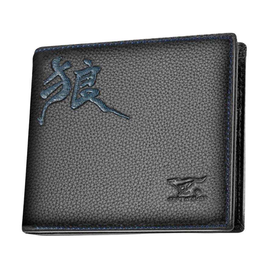 SEPTWOLVES SEPTWOLVES Cow Leather Wallet Unisex Black