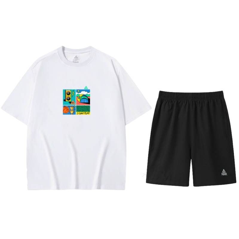 PEAK Casual Sportswear Unisex Crew Neck Moderate