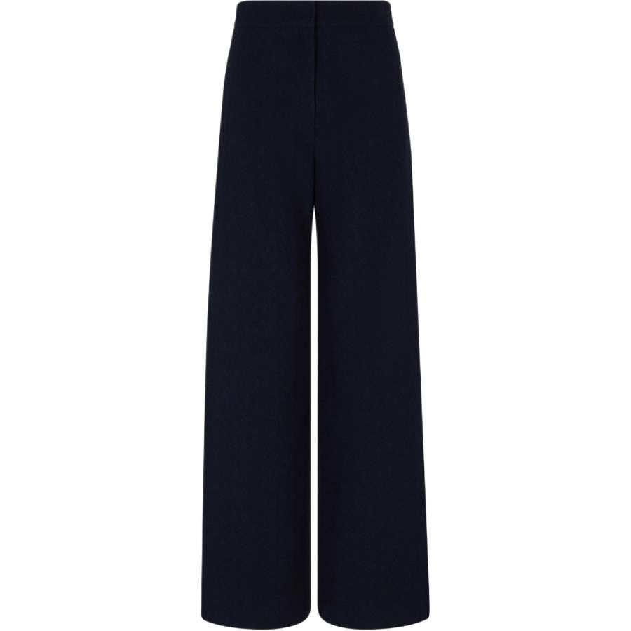 Emporio Armani Icon chevron-motif jacquard wide-leg trousers