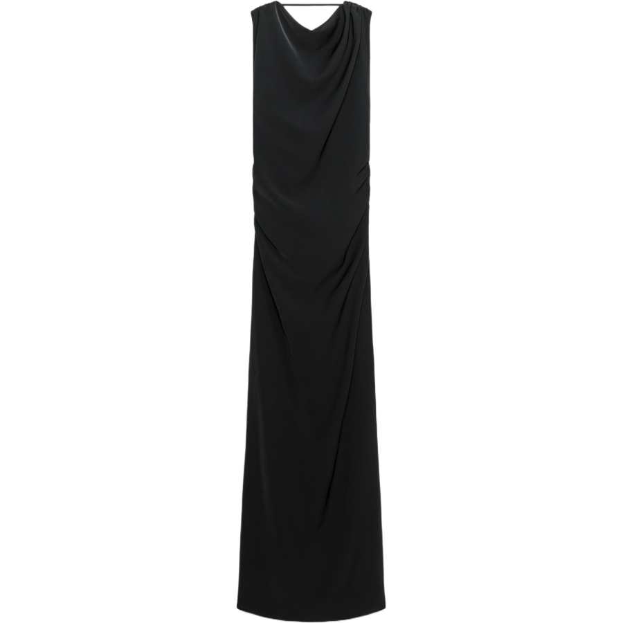 ZARA Sleeveless Dresses Women's Black Crew Neck Moderate