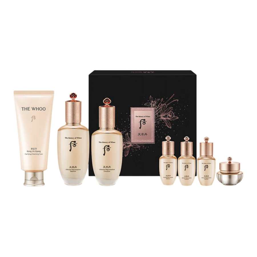 The History Of Whoo Plump And Full Skincare Sets Soothing Stabilizing Seven Piece Set