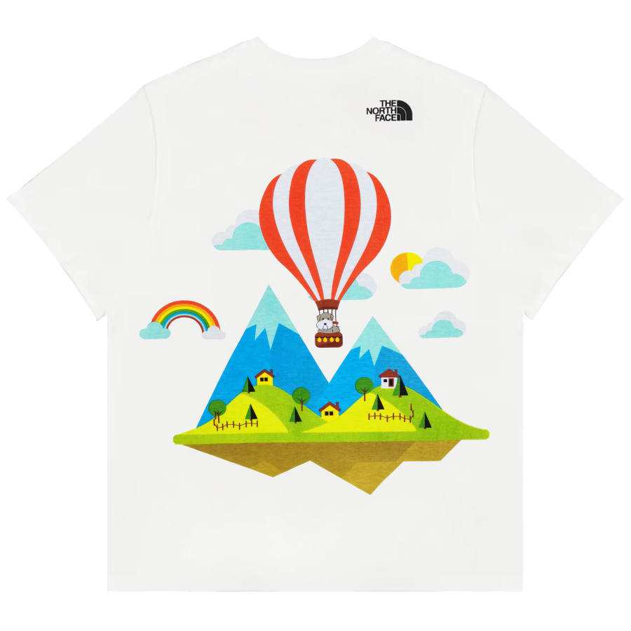THE NORTH FACE T Shirts Unisex White Crew Neck Moderate Straight Fit