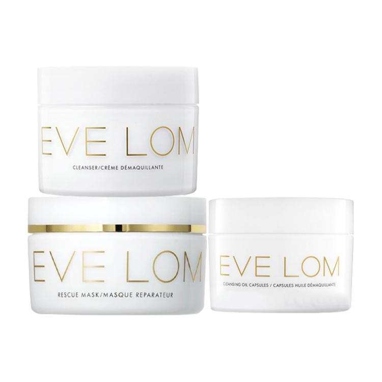 EVE LOM Soothing Moisturizing Hydrating Skincare Sets Exfoliating Cleaning 50ml+100ml+50 Pcs