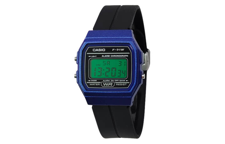 CASIO CASIO Custom Collection Quartz Movement Silicone Strap Watch Unisex Black Dial